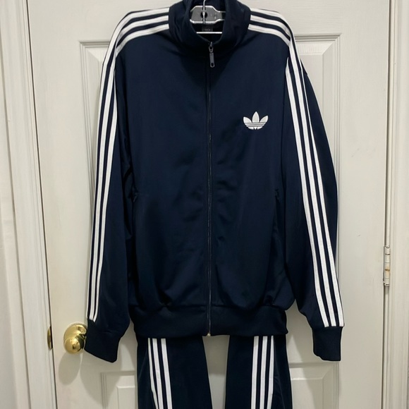 Adidas Firebird Tracksuit sweatsuit warmup soccer jogging suit jacket pants set - Picture 1 of 15